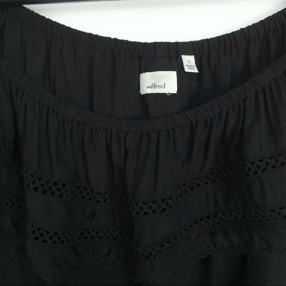 Aritzia Wilfred Hollande Blouse in Black - Picture 5 of 7